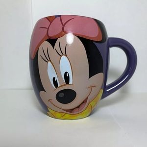 Disney Theme Parks Minnie Mouse SWEET Purple Coffee Tea Mug Cup Collectible